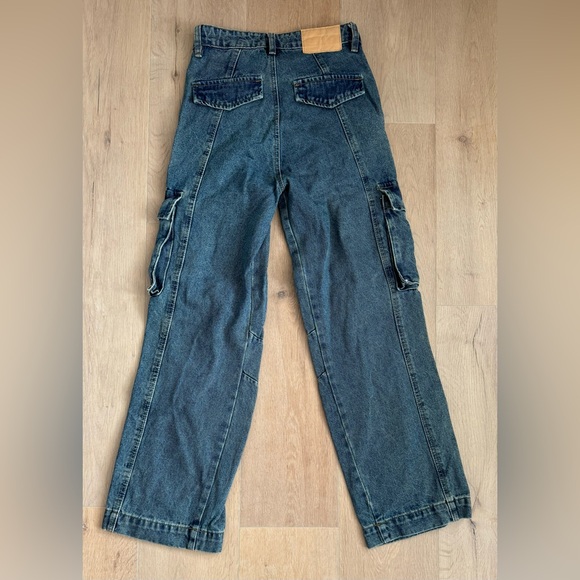 New! Denim pockets straight-leg jeans - Picture 5 of 8